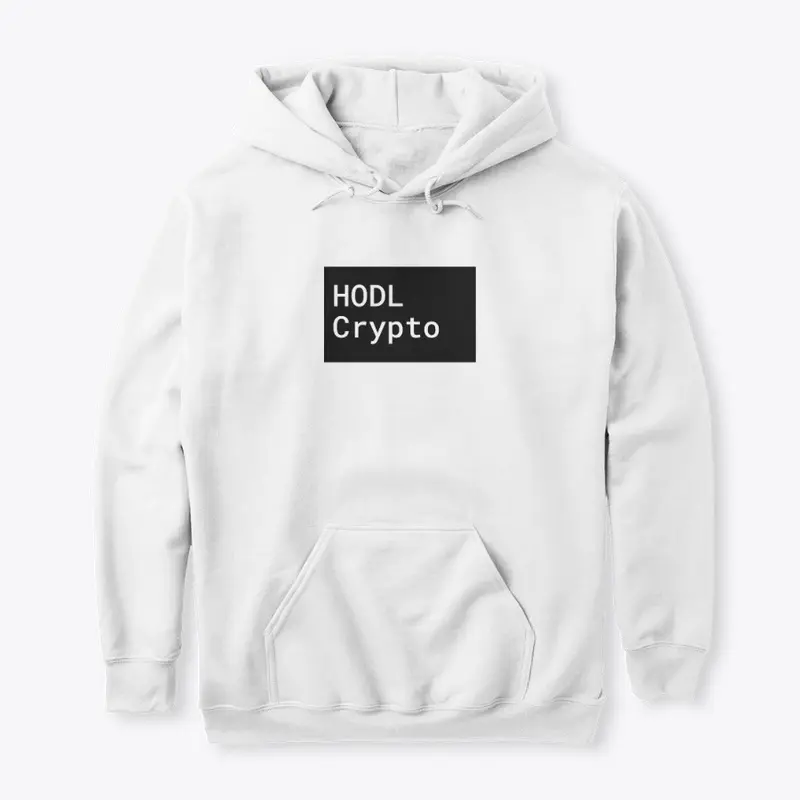 HODL Crypto White Roboto in Black Box