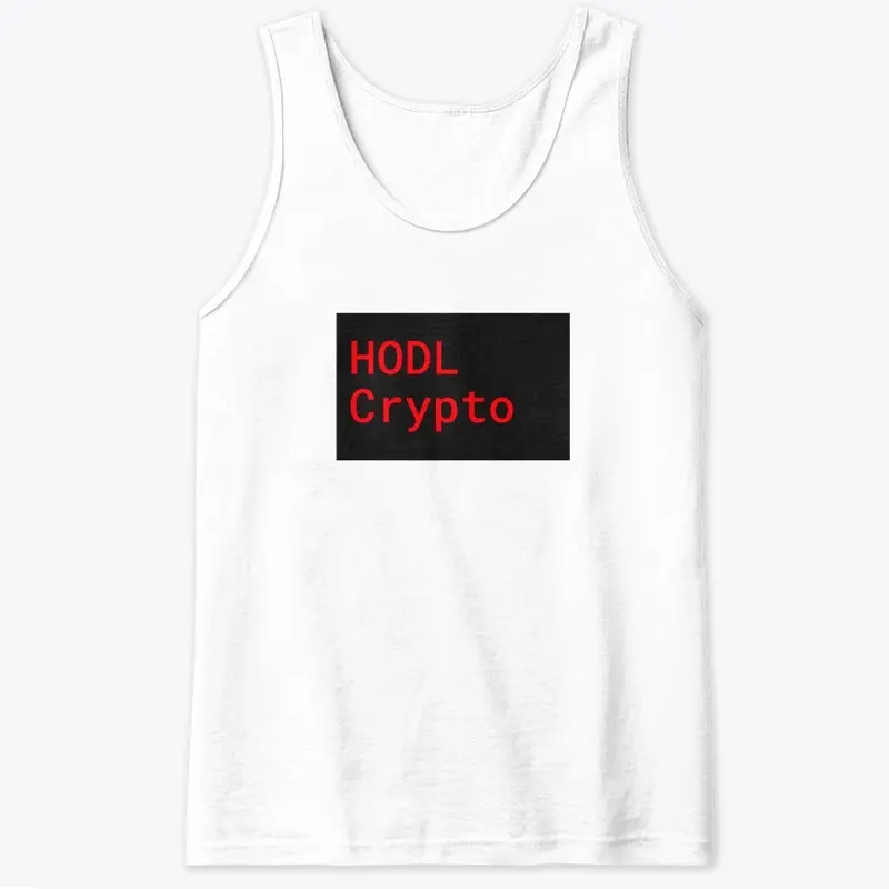 HODL Crypto Red Roboto in Black Box