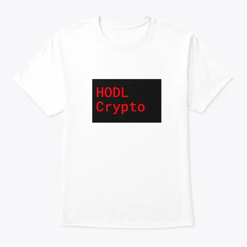 HODL Crypto Red Roboto in Black Box