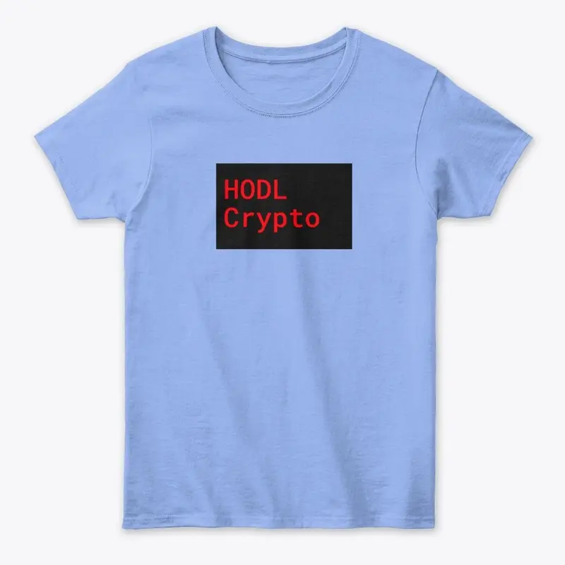 HODL Crypto Red Roboto in Black Box